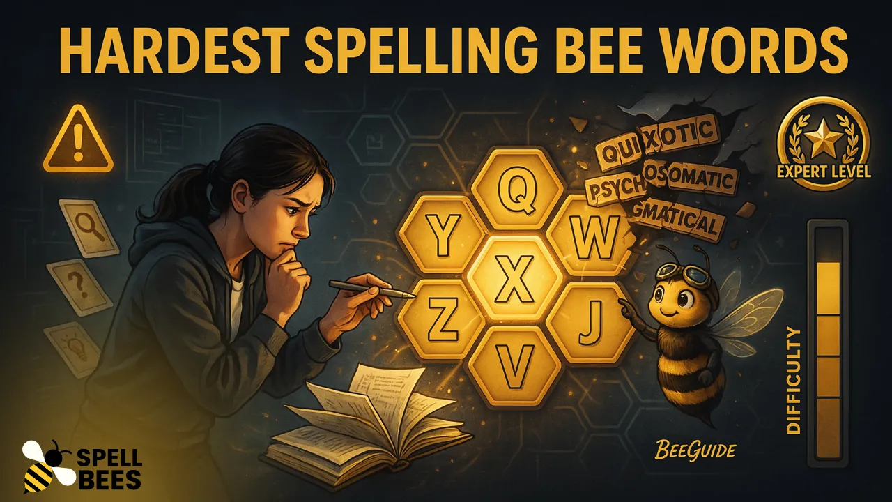 Visual guide to the hardest spelling bee words ever used in Scripps and national competitions